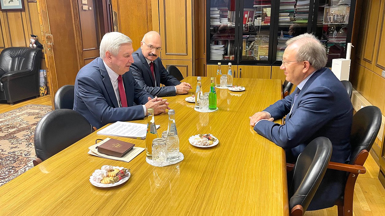 Первый вице-спикер ГД Мельников встретился с президентом РАН Геннадием Красниковым 