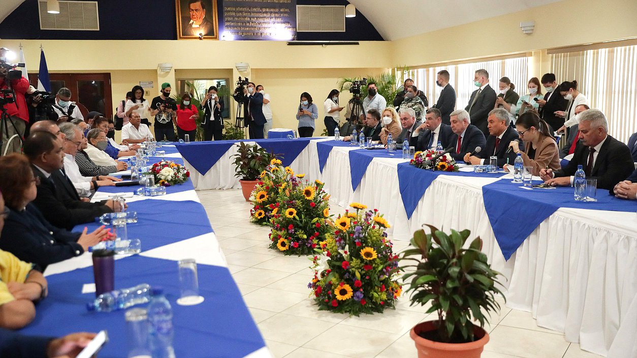Спикер ГД встретился с Председателем Национальной Ассамблеи Республики Никарагуа